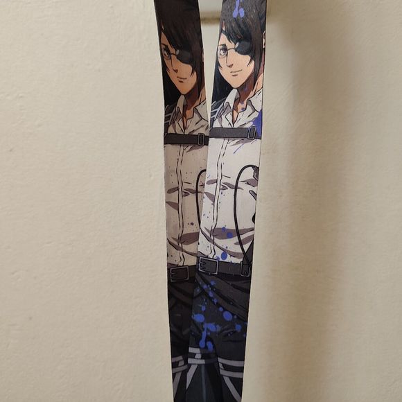 Attack On Titan Hange Zoe Cloth Lanyard With Clasp Official AoT Anime Product - Picture 1 of 3